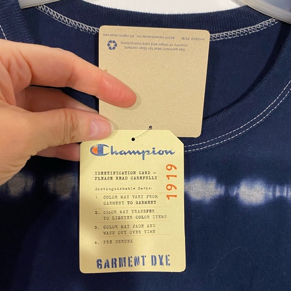 Champion LIFE Streak Dye Heritage Tee Oxford Grey Navy Men's 2XL - Picture 6 of 10